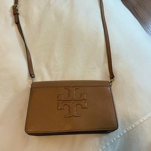 Tory Burch Brown Leather Crossbody Bag